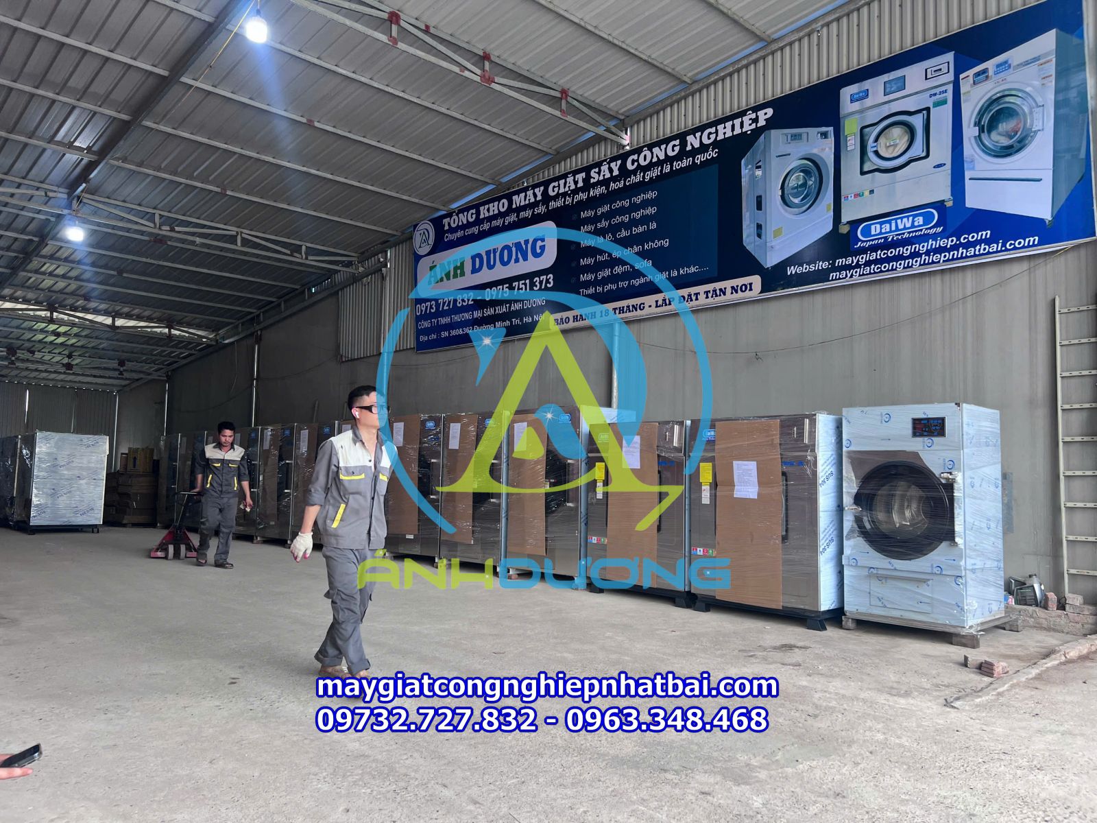 Tổng kho máy giặt công nghiệp Daiwa nhập khẩu chính hãng
